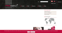 Desktop Screenshot of profertil.eu