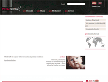 Tablet Screenshot of profertil.at